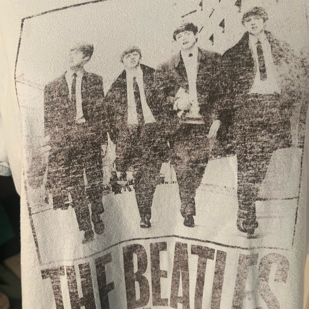 The Beatles Band Tee • Apple Corps Licensed • Light Blue Graphic T-Shirt - Picture 2 of 3
